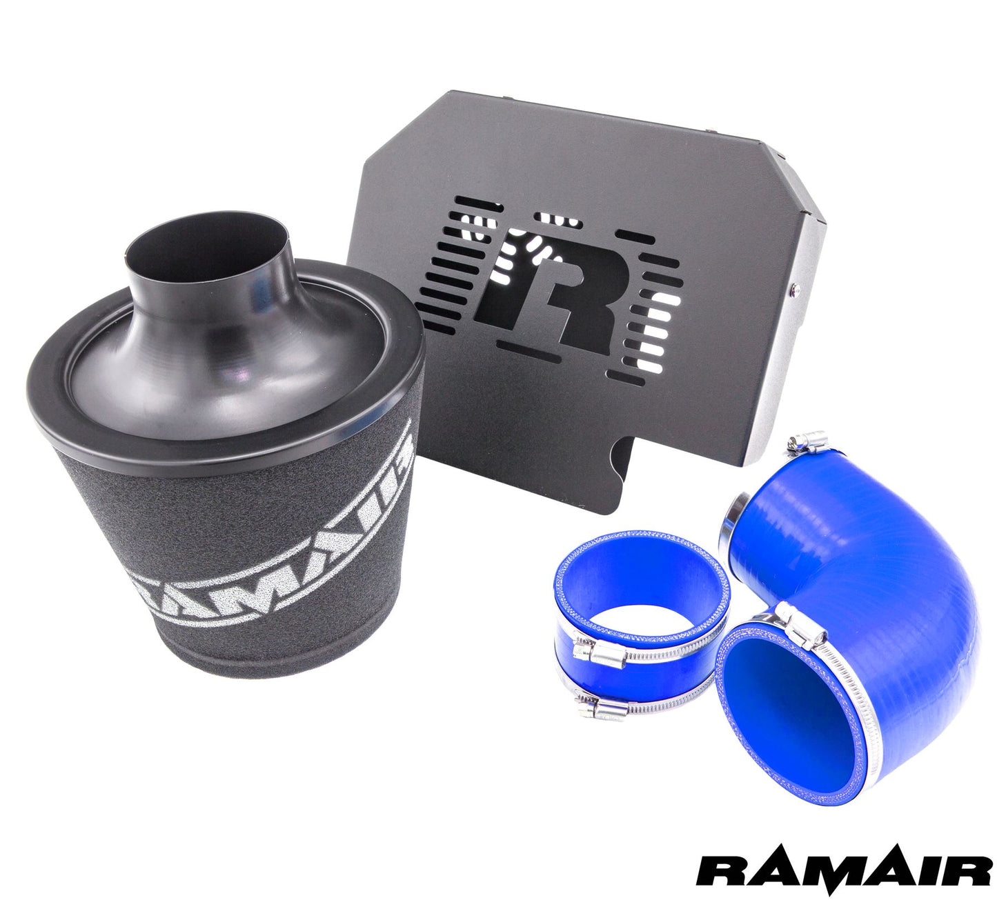 Performance Foam Induction Kit for MK2 Focus ST with ECU Holder - Blue Hoses