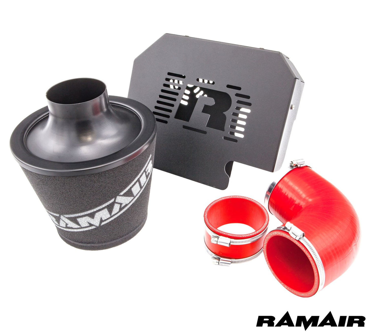 Performance Foam Induction Kit for MK2 Focus ST with ECU Holder - Red Hoses