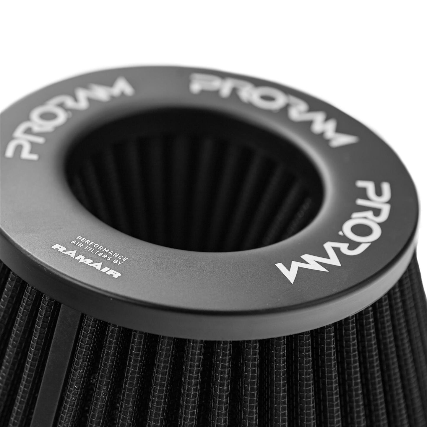Ramair Pleated 70mm (2.75inch) ID Neck Medium Cone Air Filter with Velocity Stack and Coupling