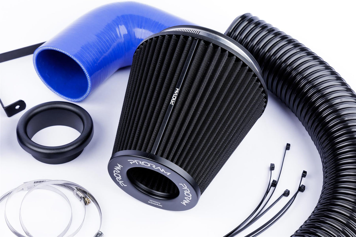 Performance Pleated Induction Kit for VW MK5 Golf R32 3.2 V6 - Blue Hoses
