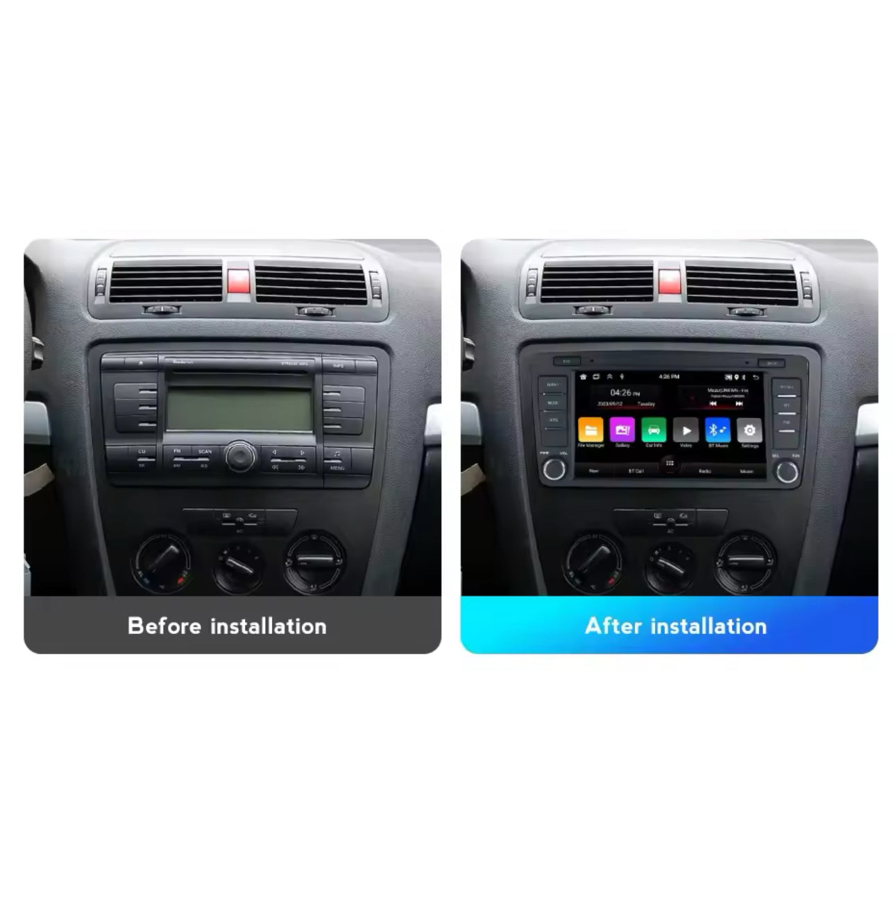 Skoda Octavia MK2 7" Android Radio Unit - Android Auto/CarPlay
