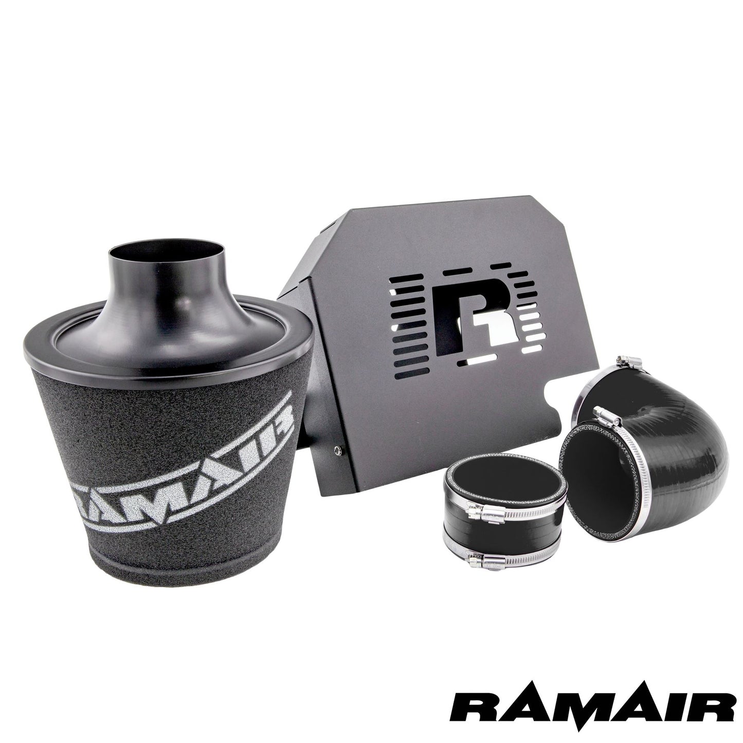 Performance Foam Induction Kit for MK2 Focus ST with ECU Holder - Black Hoses