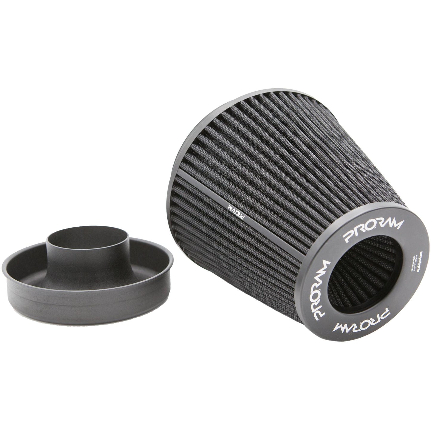 Ramair Pleated 90mm (3.5inch) ID Neck Large Cone Air Filter with Velocity Stack and Coupling