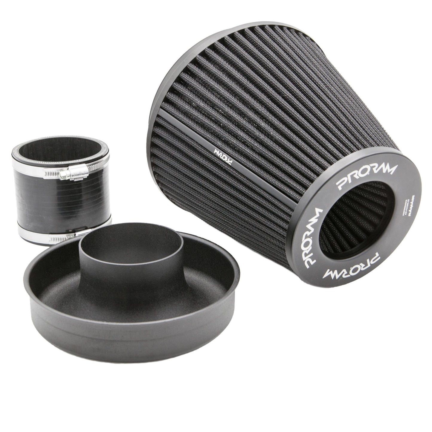 Ramair Pleated 83mm (3.25inch) ID Neck Large Cone Air Filter with Velocity Stack and Coupling