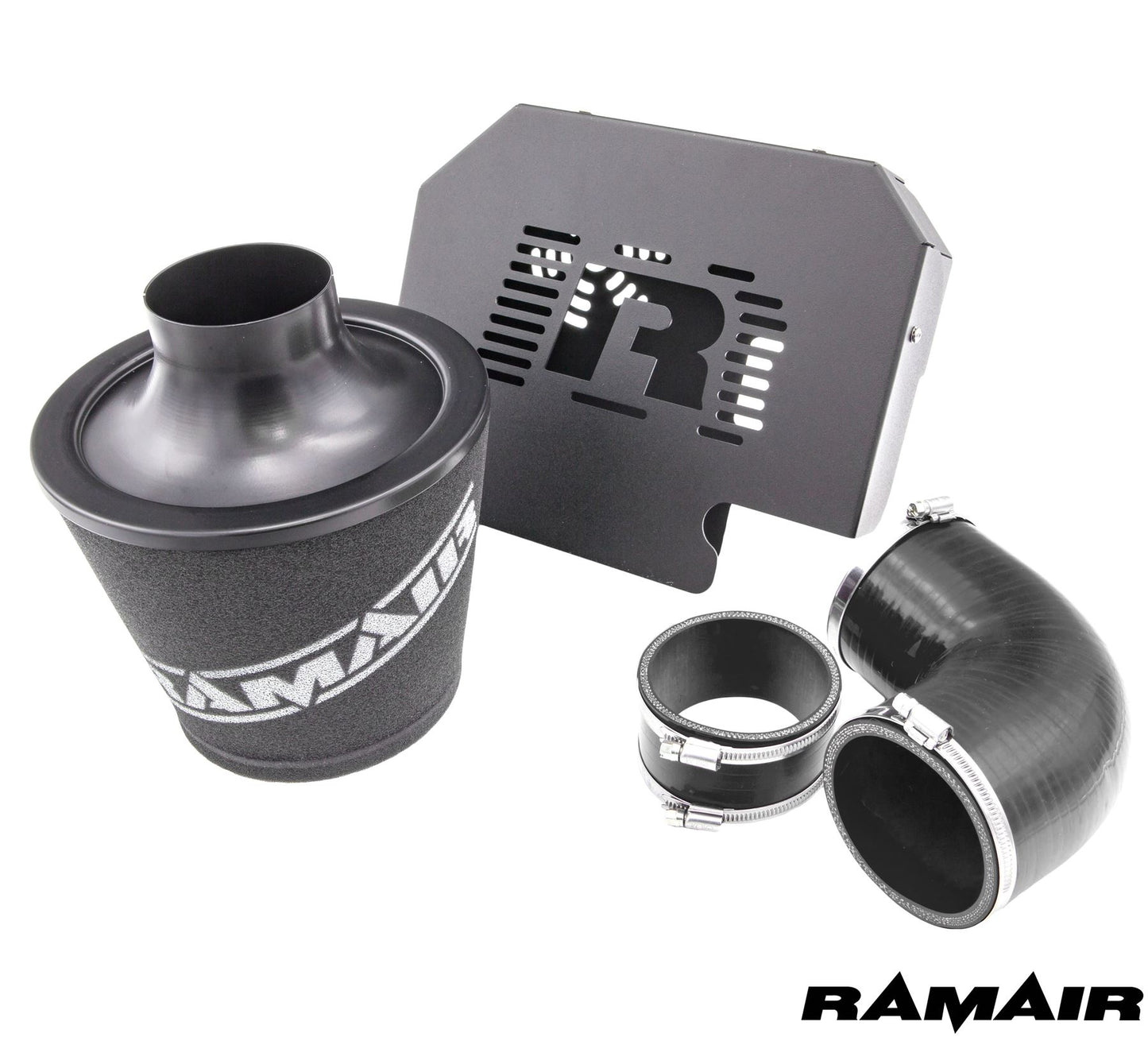 Performance Foam Induction Kit for MK2 Focus ST with ECU Holder - Black Hoses