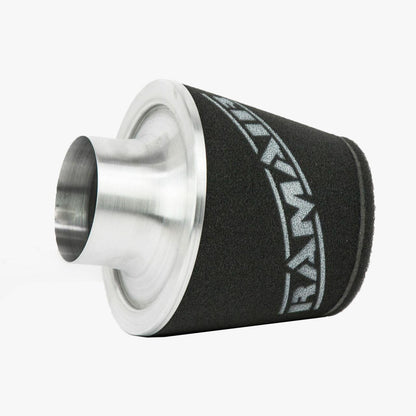 Ramair Large Foam Filter Aluminium Base 100mm (3.9inch) OD SIlver