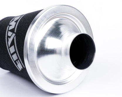Ramair Medium Foam Filter Aluminium Base 90mm (3.5inch) OD Silver with Silicone Coupler