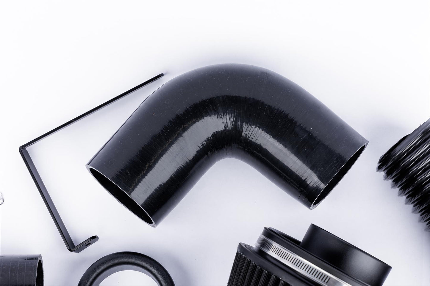 Performance Pleated Induction Kit for VW MK5 Golf R32 3.2 V6  - Black Hoses