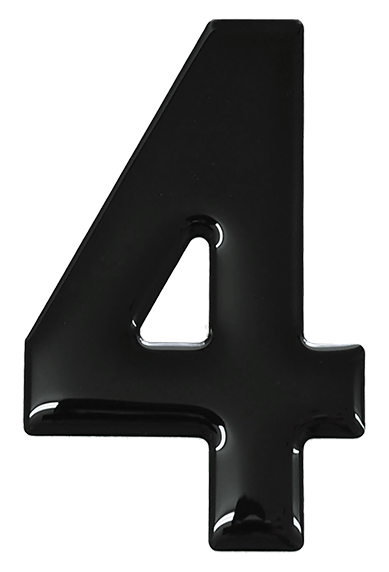 3D Gel Number Plate Digits