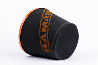 Ramair Foam Performance Universal Cone Air Large Filter Coupler - 100mm (3.9inch) Orange