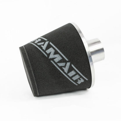 Ramair Foam Jet Stream Large Cone Air Filter 70mm (2.75inch) OD Silver