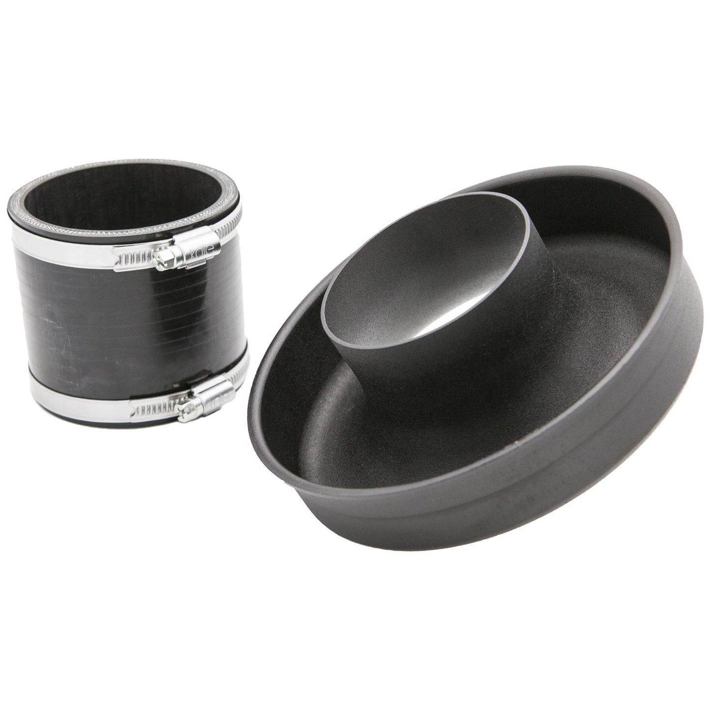 Aluminium Velocity Stack wit Silicone Coupler and Clamps 102mm (4inch)