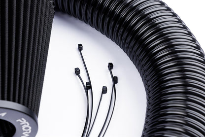 Performance Pleated Induction Kit for VW MK5 Golf R32 3.2 V6  - Black Hoses