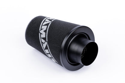 Ramair Small Foam Filter Aluminium Base 80mm (3.1inch) OD Black