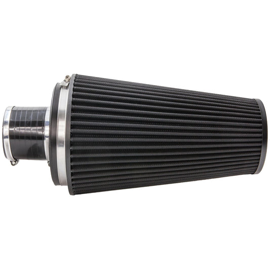 Ramair Pleated 90mm (3.5inch) ID Neck XLarge Cone Air Filter with Velocity Stack and Coupling