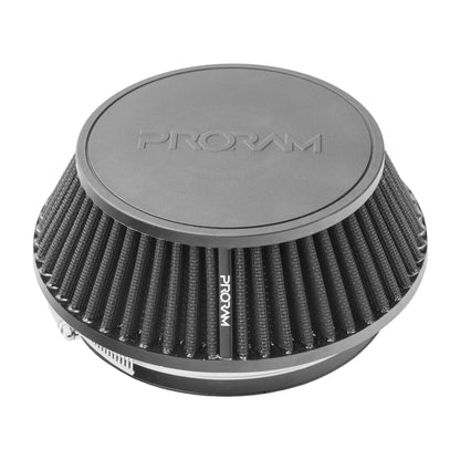 Ramair Pleated 80mm (3.1inch) ID Neck Small Cone Air Filter with Velocity Stack and Coupling