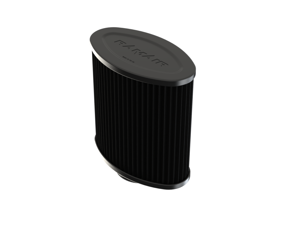 Ramair Pleated Oval Filter - 70mm ID
