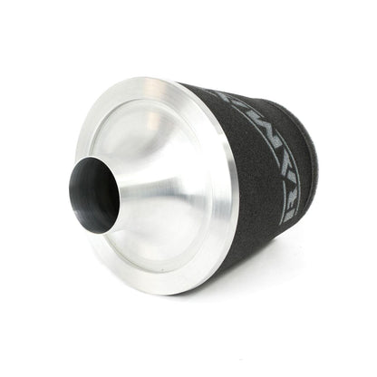 Ramair Foam Jet Stream Large Cone Air Filter 70mm (2.75inch) OD Silver