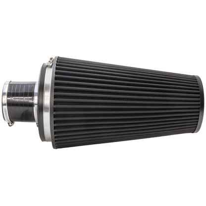 Ramair Pleated 80mm (3.1inch) ID Neck XLarge Cone Air Filter with Velocity Stack and Coupling