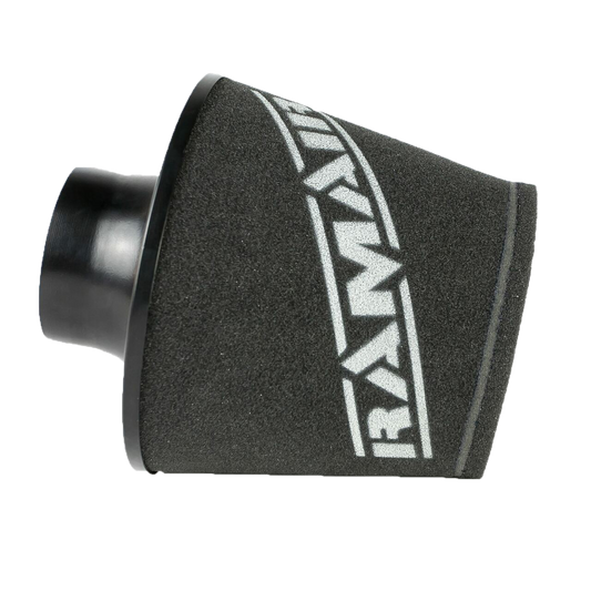 Ramair Large Foam Filter Aluminium Base 90mm (3.5inch) OD Black