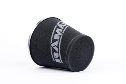 Ramair Medium Foam Filter Aluminium Base 60mm (2.3inch) OD Silver with Silicone Coupler