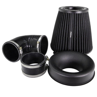 Performance Pleated Induction Kit for MK2 Focus ST - Black Hoses