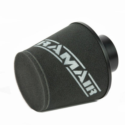 Ramair Large Foam Filter Aluminium Base 100mm (3.9inch) OD Black
