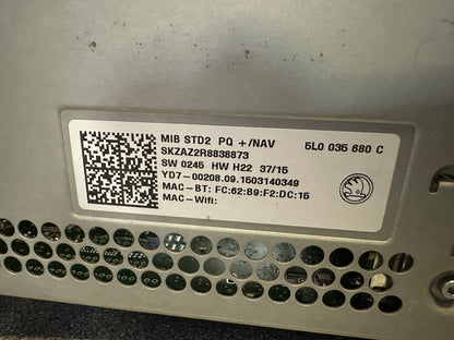 Refurbished Skoda MIB2 Navigation Unit | Apple CarPlay | DAB | Dual SD | CP Off | New Touchscreen