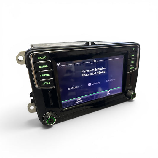 Refurbished Skoda MIB2 Navigation Unit | Apple CarPlay | DAB | Dual SD | CP Off | New Touchscreen
