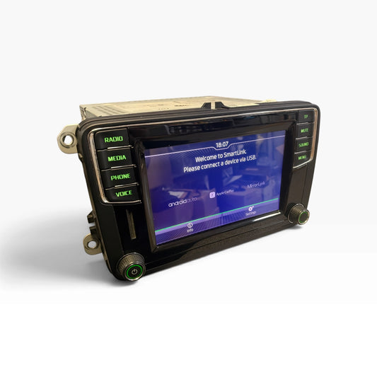 Refurbished Skoda / VW MIB2 Non-Nav Unit | Apple CarPlay | Android Auto | Voice Control | CP Off | New Touchscreen