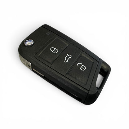 Volkswagen Group 3 Button Replacement Flip Key Case