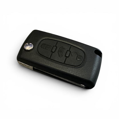 Peugeot & Citroen 3 Button Replacement Flip Key Case