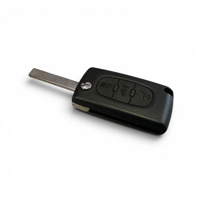 Peugeot & Citroen 3 Button Replacement Flip Key Case