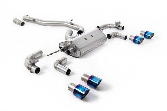 Milltek Cat Back exhaust system - Golf MK7.5 R Hatch (GPF) 80mm Race System