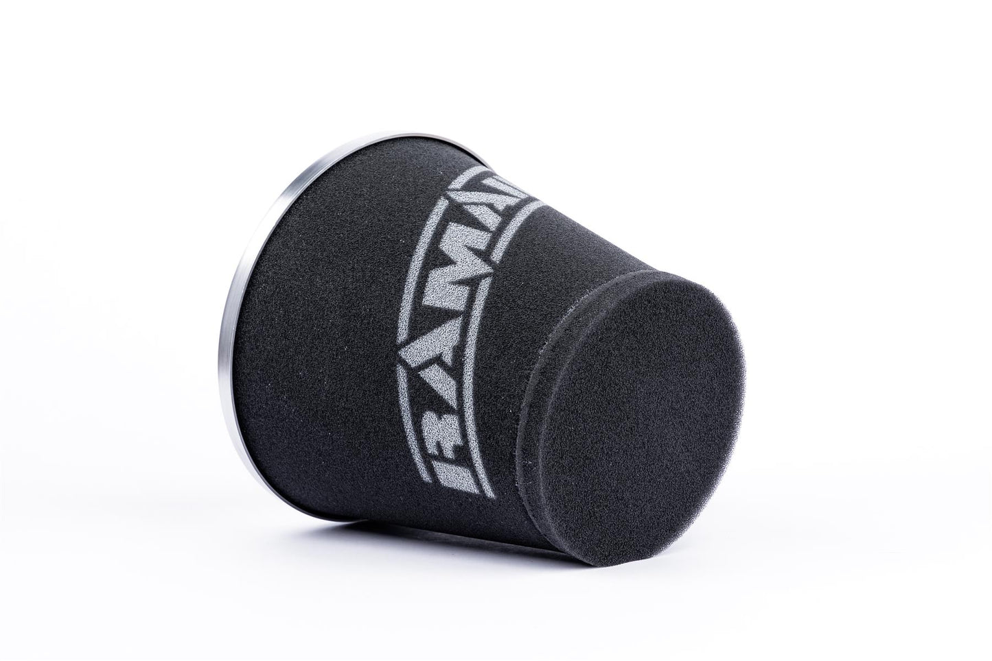 Ramair Medium Foam Filter Aluminium Base 100mm OD Silver with Silicone Coupler