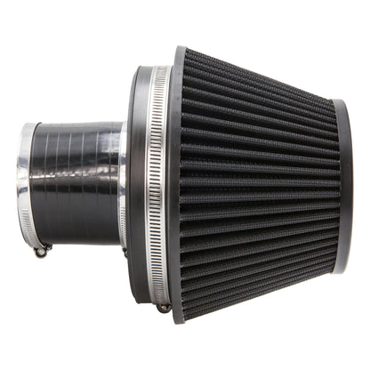 Ramair Pleated 80mm (3.1inch) ID Neck Medium Cone Air Filter with Velocity Stack and Coupling
