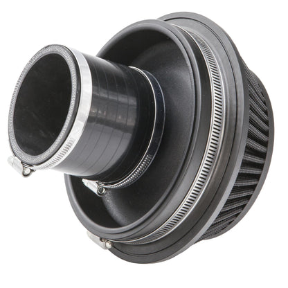 Ramair Pleated 80mm (3.1inch) ID Neck Small Cone Air Filter with Velocity Stack and Coupling