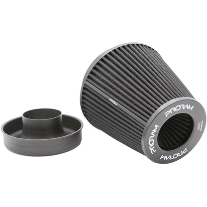 Ramair Pleated 90mm (3.5inch) ID Neck Large Cone Air Filter with Velocity Stack and Coupling