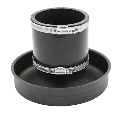 Ramair Pleated 102mm (4inch) ID Neck Large Cone Air Filter with Velocity Stack and Coupling