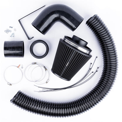 Performance Pleated Induction Kit for VW MK5 Golf R32 3.2 V6  - Black Hoses
