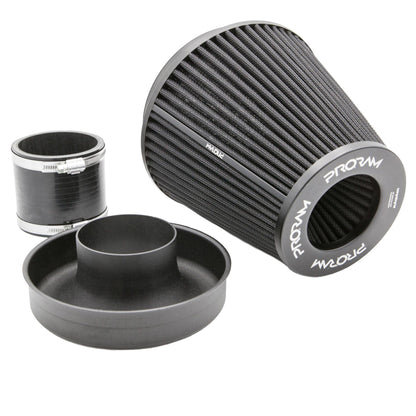 Ramair Pleated 83mm (3.25inch) ID Neck Large Cone Air Filter with Velocity Stack and Coupling
