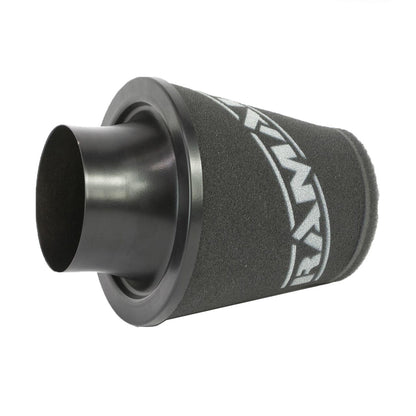 Ramair Foam Jet Stream Medium Cone Air Filter 100mm (3.9inch) OD Black with Silicone Coupler