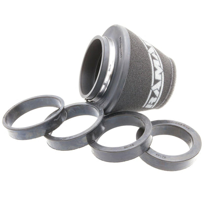 Ramair Foam 70mm - 90mm (2.75-3.5inch) ID Neck Polymer Base Neck Cone Air Filter