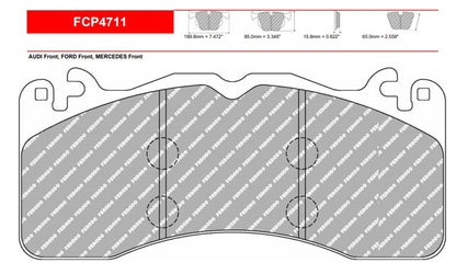 Ferodo Front Brake Pad Set - RS6/RS7