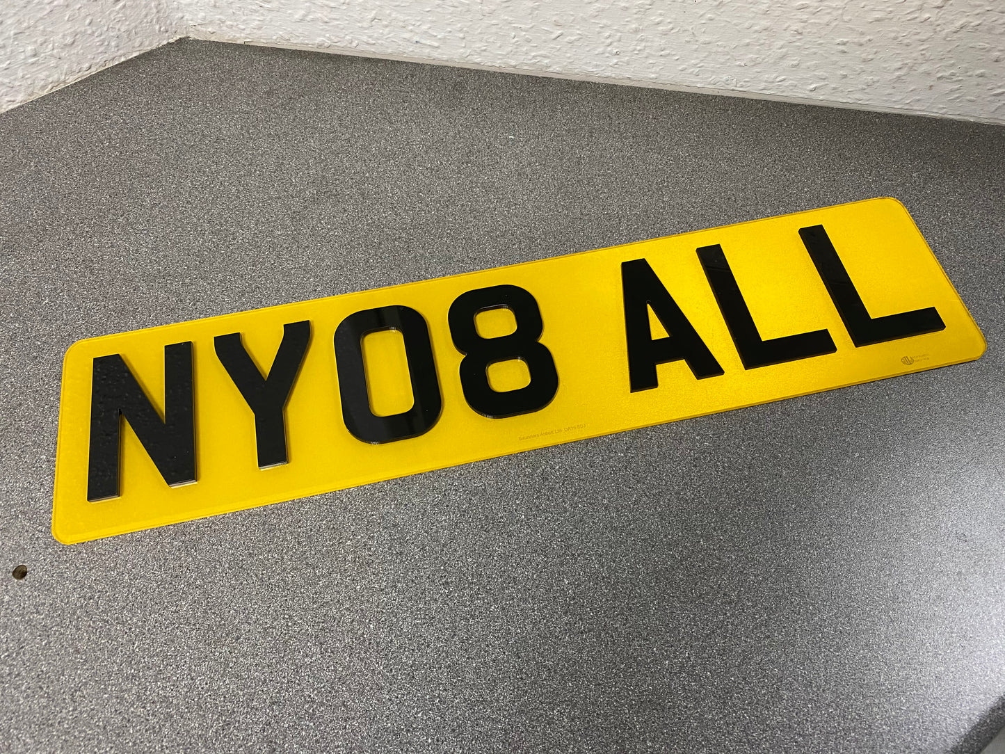 Standard and Short 4D Laser Cut Number Plates