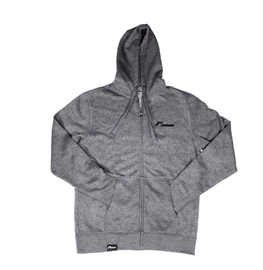 Racingline Grey Zip-Up Hoodie