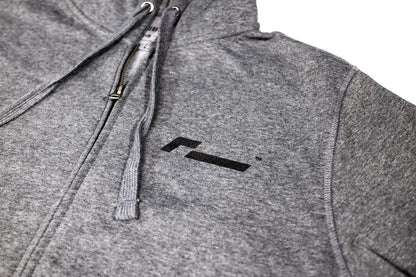 Racingline Grey Zip-Up Hoodie