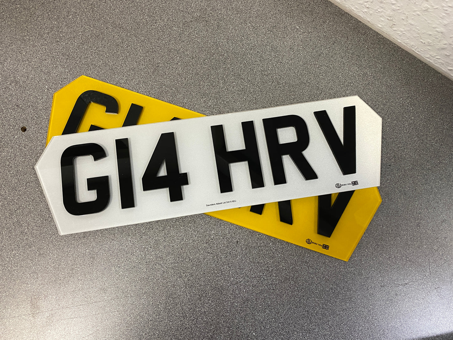 Standard and Short 4D Laser Cut Number Plates